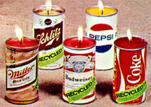 recycled can candles